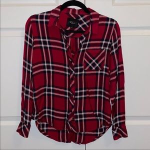 Rails plaid button down flannel shirt